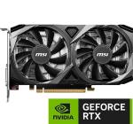 msi Gaming GeForce RTX 3050 8GB GDRR6 Boost Clock: 1807 MHz 128-Bit HDMI/DP PCIe 4 Torx Twin Fans Ampere OC Graphics Card (RTX 3050 Ventus 2X XS 8G OC)
