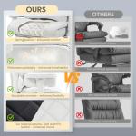 Dowinx Big and Tall Office Chair with Pocket Spring Cushion,High Back Computer Gaming Chairs with Adjustable Armrests and Lumbar Support,Executive Desk Chairs with Footrest(PU Leather,White)