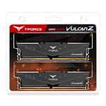 TEAMGROUP T-Force Vulcan Z DDR4 16GB Kit (2x8GB) 3200MHz (PC4-25600) CL16 Desktop Memory Module Ram (Gray) - TLZGD416G3200HC16CDC01