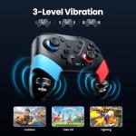 VOYEE Switch Controllers Compatible with Switch/Lite/OLED, Programming Wireless Pro Controller with Motion Control, Vibration, Wake-up, Turbo, Screenshot