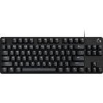 Logitech USB 2.0 G413 TKL SE Mechanical Gaming Keyboard - Compact Backlit Keyboard with Tactile Mechanical Switches, Anti-Ghosting, Compatible with Windows, macOS - Black Aluminum