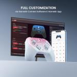 GameSir Super Nova Wireless Gaming Controller for PC/Switch/Switch 2/iOS/Android, 1000Hz Polling Rate, Hall Effect Stick & Trigger, Rubberized Grips, RGB Lighting, 1000mAh - Pink