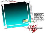 Vinyl Decal Skin Wrap compatible with Sony PlayStation 4 Slim Console Smooth Fades Neon Teal Black (PS4 NOT INCLUDED)