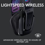 Logitech G535 Lightspeed Wireless Gaming Headset - Lightweight on-Ear Headphones, flip to Mute mic, Stereo, USB Rechargeable - Black
