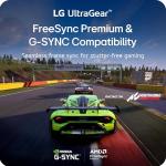 LG 27GR83Q-B 27-inch UltraGear QHD (2560x1440) IPS Gaming Monitor, 240Hz, 1ms, DisplayHDR 400, G-Sync AMD FreeSync Premium, HDMI 2.1 DisplayPort, 4-Pole HP Out DTS GP:X, Tilt/Height/Pivot Stand, Black
