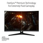 ASUS TUF 32 Inch Curved Gaming Monitor - QHD (2560 x 1440), 165Hz (Supports 144Hz), 1ms, Extreme Low Motion Blur, Speaker, FreeSync Premium, VESA Mountable, DisplayPort, HDMI - VG32VQ1B