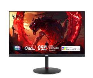 MONITOR Acer Nitro 27" WQHD 2560 x 1440 PC Gaming IPS AMD FreeSync Premium | Up to 240Hz Refresh | Up to 0.5ms | DisplayHDR 400 | sRGB 99% | 1 x Display Port 1.4 & 2 x HDMI 2.0 | XV272U W2bmiiprx
