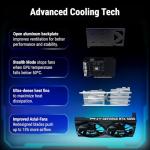 PNY NVIDIA GeForce RTX™ 5050 Dual Fan, Graphics Card (8GB GDDR6, 128-bit, SFF-Ready, PCIe® 5.0, HDMI®/DP 2.1, 2-Slot, NVIDIA Blackwell Architecture, DLSS 4)