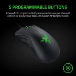 Razer DeathAdder Essential Gaming Mouse: 6400 DPI Optical Sensor - 5 Programmable Buttons - Mechanical Switches - Rubber Side Grips - Classic Black