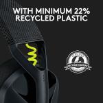 Logitech G435 Lightspeed & Bluetooth Wireless Gaming Headset - Lightweight Over-Ear Headphones, Built-in mics, 18h Battery, Dolby Atmos, PC, PS4, PS5, Nintendo Switch/Switch 2, Mobile - Black