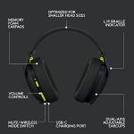 Logitech G435 Lightspeed & Bluetooth Wireless Gaming Headset - Lightweight Over-Ear Headphones, Built-in mics, 18h Battery, Dolby Atmos, PC, PS4, PS5, Nintendo Switch/Switch 2, Mobile - Black