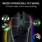 Razer Basilisk V3 Pro Wireless Gaming Mouse, HyperScroll Tilt Wheel, 30K DPI Sensor, Gen-3 Optical Switches, 13-Zone Chroma RGB, 13 Programmable Controls, 3 Connection Modes, Black
