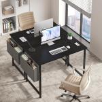 OLIXIS Computer Desk 40 Inch Home Office Desks for Small Spaces, Gaming Writing Study Work Table with Storage Bag for Bedroom, Black