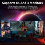 GPVHOSO GTX 1060 6GB Computer Graphics Card.GDDR5 8K 192bit HDR VR Ready, 1060 Video Cards forGaming PC, Tarjeta Gráfica Support Direct X12 PCle3.016, Dual Cooling Fans, HDMI + 2*DP Black