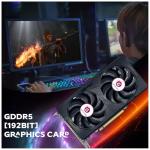 GPVHOSO GTX 1060 6GB Computer Graphics Card.GDDR5 8K 192bit HDR VR Ready, 1060 Video Cards forGaming PC, Tarjeta Gráfica Support Direct X12 PCle3.016, Dual Cooling Fans, HDMI + 2*DP Black