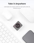 OBSBOT Meet 2-4K Webcam for PC with 1/2" Sensor, AI Framing & Autofocus, Beauty Mode, Lightweight, Gesture Control, HDR, Dual Microphone, 60 FPS, Web Cam for Streaming, Meeting, Gaming. (Space Grey)