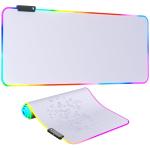 RGB Mousepad Led Mouse Pad, Large Mouse Pad,Led and Big Mouse mat(White)