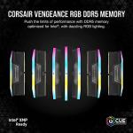CORSAIR VENGEANCE RGB DDR5 RAM 32GB (2x16GB) 6400MHz CL36-48-48-104 1.35V Intel XMP 3.0 Desktop Computer Memory - Black (CMH32GX5M2B6400C36)