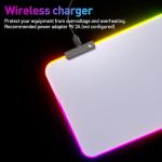 RGB Mousepad Led Mouse Pad, Large Mouse Pad,Led and Big Mouse mat(White)