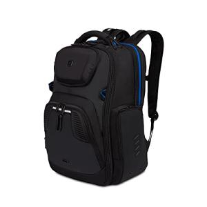 SwissGear Gaming Laptop Backpack with Charger Port (USB), Blue/Black