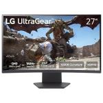 LG 27GS60QC-B Ultragear Curved Gaming Monitor 27-Inch QHD (2560x1440) 180Hz 1ms 1000R AMD FreeSync HDR10 HDMIx2 DisplayPort Borderless Design Black Stabilizer DAS Crosshair FPS Counter