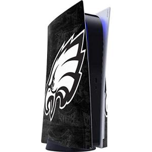 Skinit Decal Gaming Skin Compatible with PS5 Console - Officially Licensed NFL Philadelphia Eagles Black & White Design