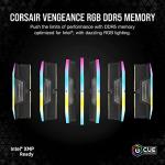 CORSAIR Vengence RGB DDR5 RAM 32GB (2x16GB) 6000MHz CL36-44-44-96 1.35V Intel XMP 3.0 Computer Memory – Black (CMH32GX5M2E6000C36)