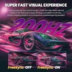 CRUA 30" Curved Gaming Monitor, 165Hz/200Hz Computer Monitor, WFHD(2560 * 1080P) 1500R VA Screen, 120% sRGB PC Monitors Support AMD FreeSync, Wall Mount Install(HDMI, DP)- Black