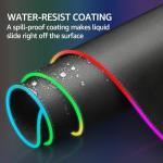 KTRIO RGB Large Gaming Mouse Pad Desk Mat, Superior Micro-Weave Cloth for Precise Mouse Control, Non-Slip Rubber Base, Stitched Edges, Water-Resistant, for Gamer, Office & Home, 31.5 x 11.8 in