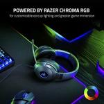 Razer Kraken V3 X Wired USB Gaming Headset: Lightweight Build - Triforce 40mm Drivers - HyperClear Cardioid Mic - 7.1 Surround Sound - Chroma RGB Lighting - Black