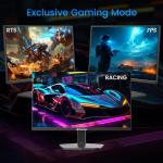 SANSUI 24 Inch Gaming Monitor 180Hz, DP 1.4 & HDMI 2.0 Ports High Refresh Rate Computer Monitor, Racing FPS RTS Modes, 1ms Response Time 110% sRGB (ES-G24F4, HDMI Cable Included)
