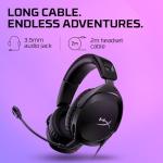 HyperX Cloud Stinger 2 – Gaming Headset, DTS Headphone:X Spatial Audio, Lightweight Over-Ear Headset with mic, Swivel-to-Mute Function, 50mm Drivers, PC Compatible, Black