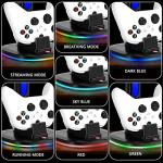 JDGPOKOO Controller Charger with RGB Headphone Stand for Xbox Series X|S/Elite 2/One/One X/One S/One Elite, XSX Controller Charger Station with 2 USB Port, Headset Stand for Xbox Charging Station Dock