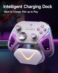 EasySMX D10 PC Controller - Elite Wireless Bluetooth Pro Controller with TMR Joystick, Dual-Mode Triggers & Full Mechanical Buttons, 1000Hz Polling Rate, RGB Lighting for PC/Switch/Android/iOS