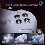 EasySMX X20 Wireless Gaming Controller with RGB Backlit, 2-Stage Hall Effect Stick, 1000Hz Polling Rate, 6-Axis Gyro on Multi-Platform, Mech Buttons- Compatible with PC/Switch/Steam/Android