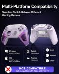 EasySMX D10 PC Controller - Elite Wireless Bluetooth Pro Controller with TMR Joystick, Dual-Mode Triggers & Full Mechanical Buttons, 1000Hz Polling Rate, RGB Lighting for PC/Switch/Android/iOS