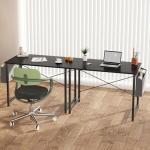 OLIXIS Computer Desk 31 Inch Home Office Desks for Small Spaces, Gaming Writing Study Work Table with Storage Bag for Bedroom, Black