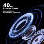 KIWI design Audio Head Strap with Battery for Meta/Oculus Quest 3/3S, K4 Duo DualFast Charging Headset, VR Accessories with Balanced Design for Enhanced Sound Effects & Playtime