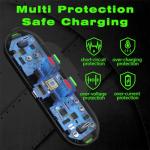 Switch Controller Charger for Nintendo Switch, Charging Dock with JoyCon/Pro / PS5 Controller, Charger Station with LED Indicator and Charger Cable for JoyCons, 6 in 1 Nintendo Charging Dock