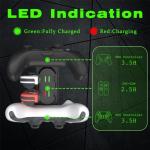 Switch Controller Charger for Nintendo Switch, Charging Dock with JoyCon/Pro / PS5 Controller, Charger Station with LED Indicator and Charger Cable for JoyCons, 6 in 1 Nintendo Charging Dock