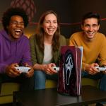 Skin Sticker for Game Console 5 Cover - Horror, Compatible with Both Disc Edition & Digital Edition (not Slim Ver) - 2 Controller Skins & Console Skin - No Bubble, Full Protection, Removable