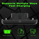 Switch Controller Charger for Nintendo Switch, Charging Dock with JoyCon/Pro / PS5 Controller, Charger Station with LED Indicator and Charger Cable for JoyCons, 6 in 1 Nintendo Charging Dock
