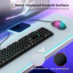 BladeHawks Extra Large RGB Gaming Mouse Pad-14 Light Modes, Extended Soft LED Mouse Pad, Anti-Slip Rubber Base, Computer Keyboard Mousepad Mat (31.5 x 12 Inch)