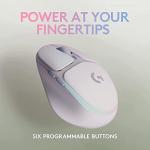 Logitech G705 Wireless Gaming Mouse, Customizable LIGHTSYNC RGB Lighting, Lightspeed Wireless, Bluetooth Connectivity, Lightweight, PC/Mac/Laptop - White Mist