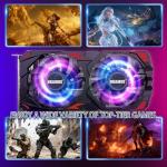 OKAMUS RX 590 8GB 2304SP Gaming Graphics Card GDDR5, 256bit PCIe 3.0 x16,8-Pin Input DirectX 12 GPU for Gaming PC, DPx2+HDMI Output, 1080P Display, Dual Fan Cooling with Low Noise and Quiet Work