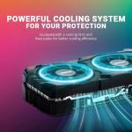 OKAMUS RX 590 8GB 2304SP Gaming Graphics Card GDDR5, 256bit PCIe 3.0 x16,8-Pin Input DirectX 12 GPU for Gaming PC, DPx2+HDMI Output, 1080P Display, Dual Fan Cooling with Low Noise and Quiet Work