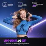 FIFINE Wired Gaming Headset, USB Headphone with 7.1 Surround Sound, Detachable Microphone, Control Box, 3.5mm Headphones Jack, Over-Ear Headset for PC/PS5/Xbox/Switch, Black-AmpliGame H9