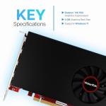 VisionTek AMD Radeon RX 550 4GB GDDR5 for PC – Computer Graphics Card: Supports 4k Monitor Resolution – x4 DisplayPort Outputs, PCI Express 3.0, DirectX 12, Bus-Powered - 901458