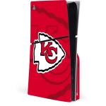Skinit Decal Gaming Skin Compatible with PS5 Slim Disk Console - Officially Licensed NFL Kansas City Chiefs Double Vision Design