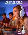 NUBWO HG04L Gaming Headset for PS5/PS4, Xbox Series X|S/Xbox One, Switch – 250g Lightweight, Clear Unidirectional Mic, Soft Memory Earmuffs, 3.5mm Jack for Gaming & Work